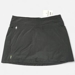 🔥🏔️Smartwool MerinoSport Lined Skort Sz M Black NWT Pockets🫶🏼